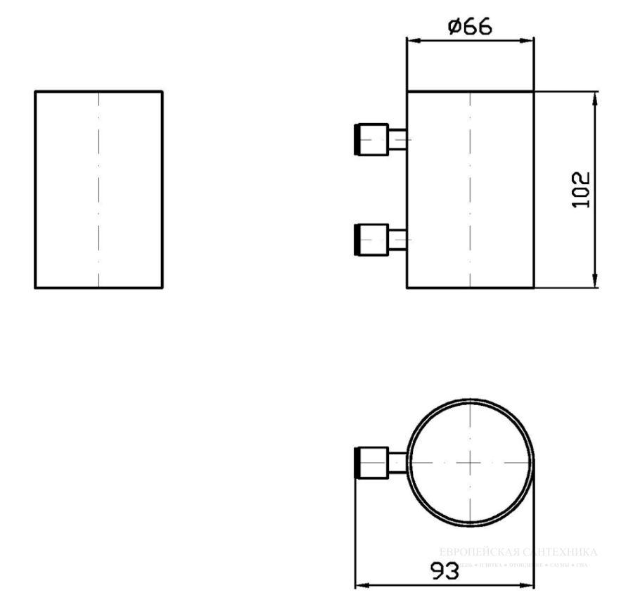 Стакан настенный Zucchetti, Ø66x102h мм, металлический, цвет Brushed Metal Black - изображение 1