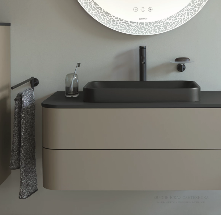 Полотенцедержатель Duravit Starck T двойной, черный - изображение 3