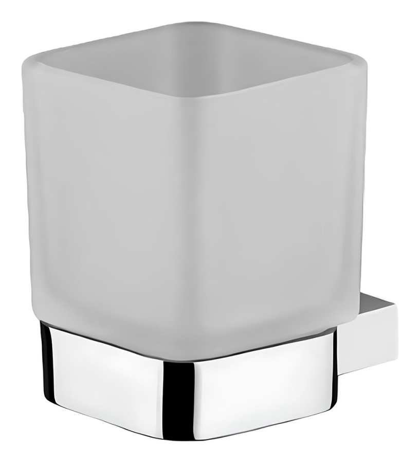 Стакан для ванной Carlo Frattini Rotola, с держателем, отдельностоящий, Н-133 мм, цвет брашированная янтарная бронза