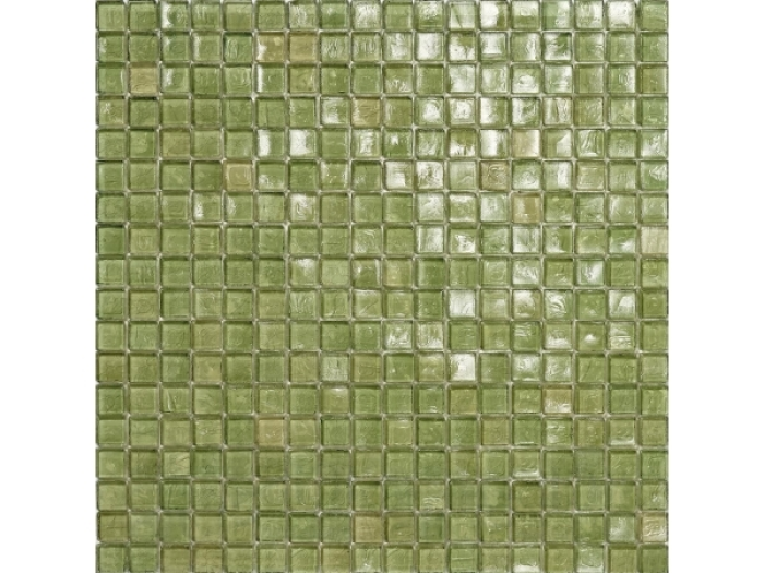 На изображении товар Sicis Стеклянная мозаика Waterglass Nickel 44 chips size 15х15 mm sheet size 295x295 mm от официального представителя в Москве