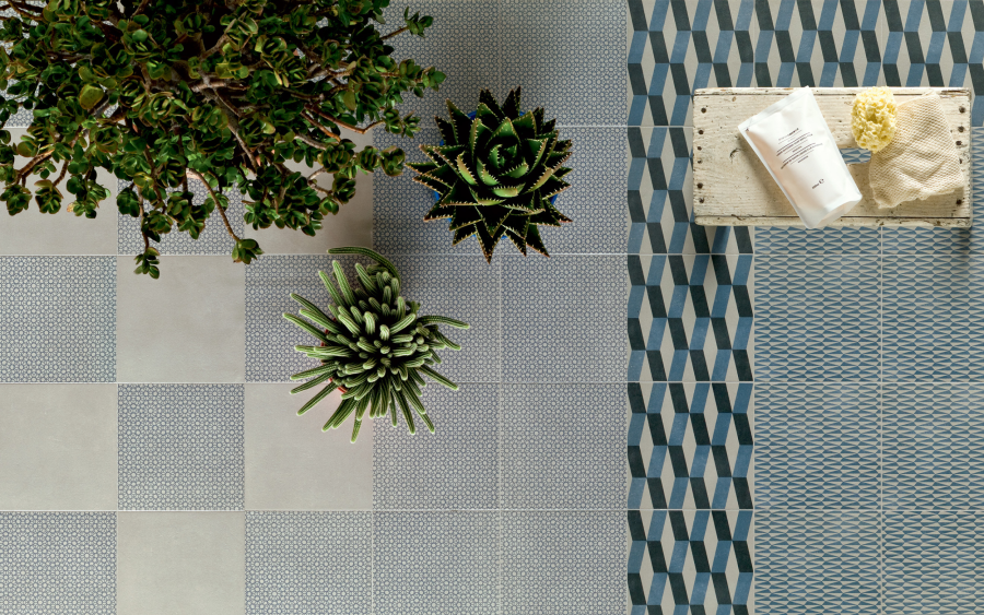 Mutina Керамогранит Azulej Cubo Grigio 20x20 - изображение 2