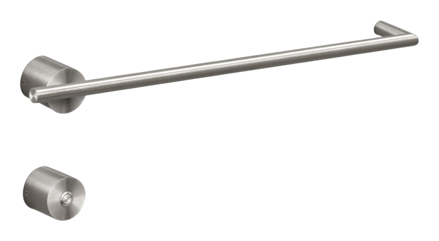 Полотенцесушитель CEA Design Equilibrio, электрический, настенный, 1хL-580 мм, кнопка вкл., сталь, цвет сатинированное светлое золото