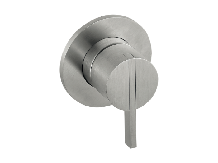 На изображении товар Смеситель для ванны, душа или раковины скрытого монтажа, Antonio Lupi Essentia, настенный, внешняя часть, цвет Satin Stainless Steel от официального представителя в Москве