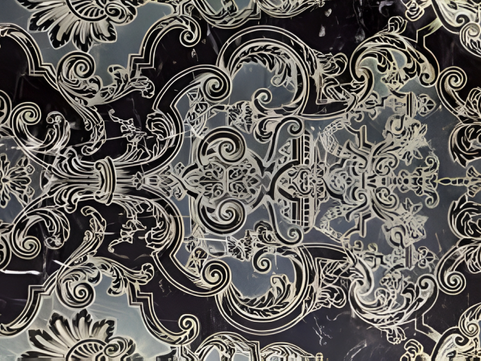 На изображении товар Akros Venezia Камень Dogma Classic Hopera Old Nero Marquinia 30,5x61x1 от официального представителя в Москве