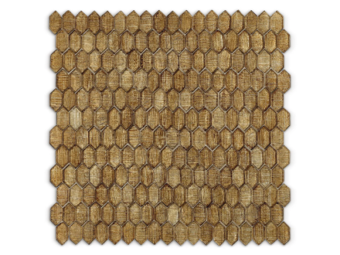 На изображении товар Sicis Стеклянная мозаика Crystal Corniola chips size 31x15 mm sheet size 304x300 mm от официального представителя в Москве