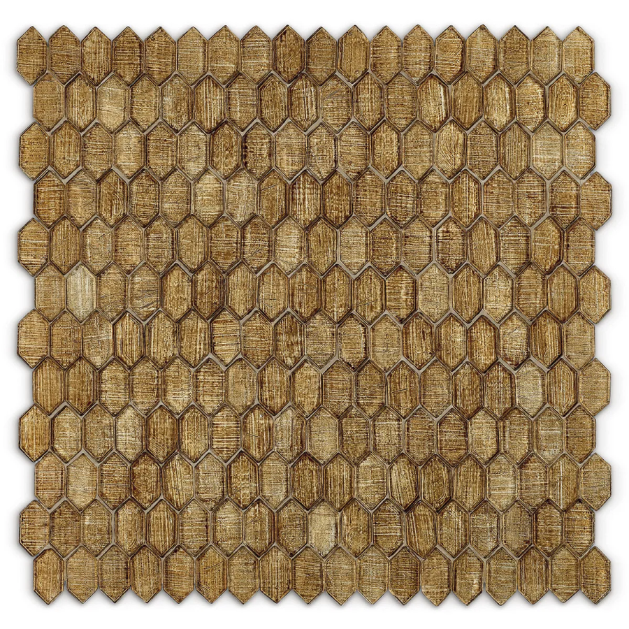 Sicis Стеклянная мозаика Crystal Corniola chips size 31x15 mm sheet size 304x300 mm