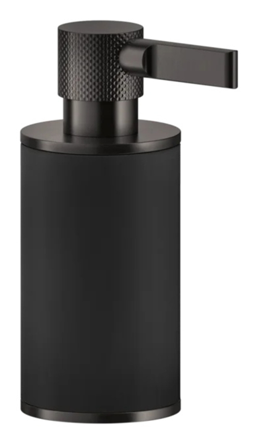 Дозатор Gessi Inciso ⌀75хh191 мм, настольный, цвет Black/Black Metal Brushed PVD