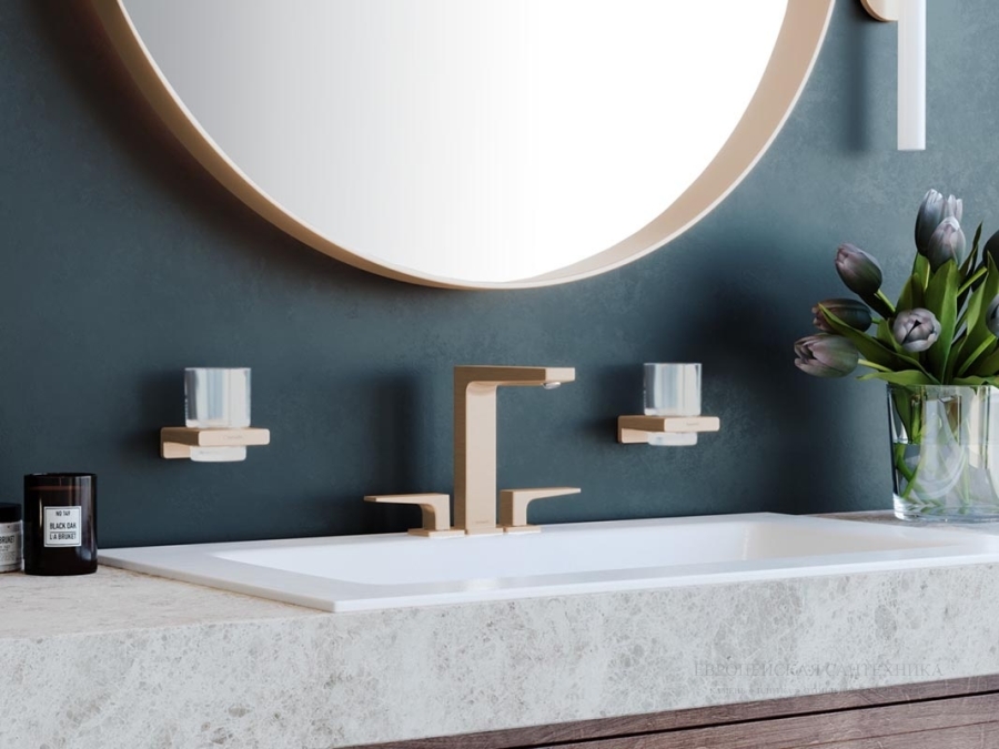 Смеситель для раковины Hansgrohe Metropol, ComfortZone 160, на 3 отверстия, цвет Бронза шлифованная. - изображение 1