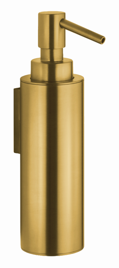 Дозатор для жидкого мыла Carlo Frattini Rotola, настенный, с держателем, цвет золото брашированное