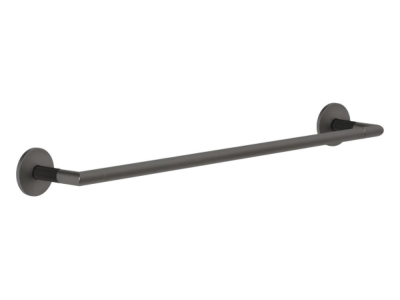 На изображении товар Полотенцедержатель Gessi Ingranaggio, настенный, L450 мм, цвет Black Metal Brushed PVD от официального представителя в Москве