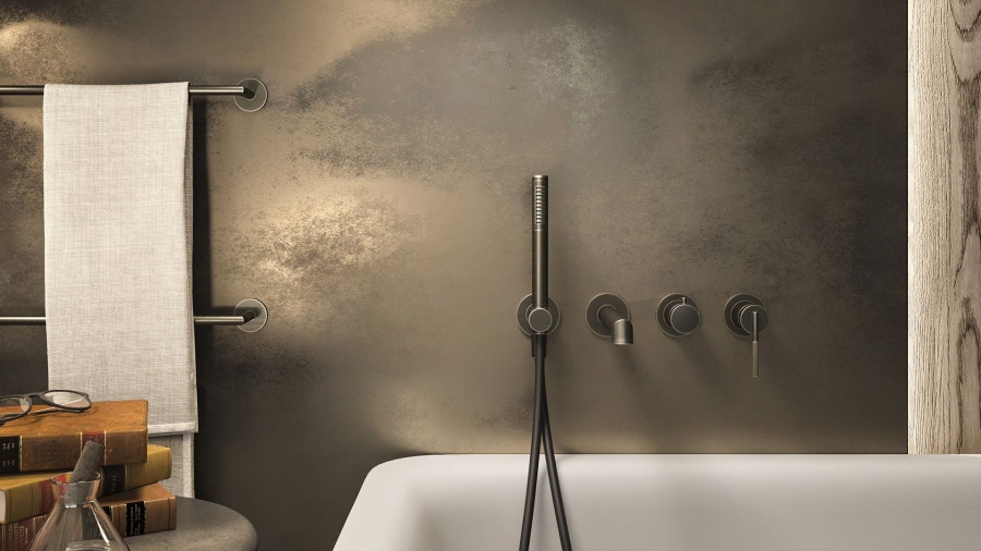 Полотенцедержатель Gessi Ingranaggio, настенный, L450 мм, цвет Black Metal Brushed PVD - изображение 2