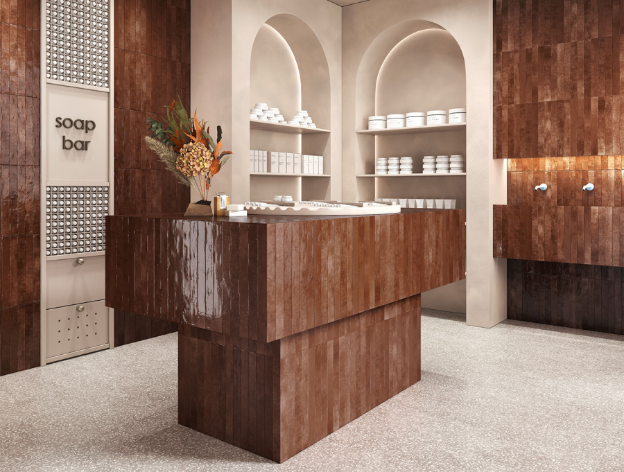 Sartoria Керамическая плитка Savoir Faire Chutney Glossy 4.8x45 - изображение 2