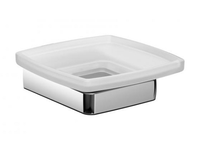 На изображении товар Мыльница, Emco Trend, 120 х 42 мм, стекло, хром от официального представителя в Москве