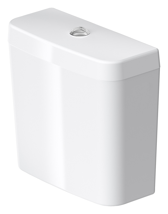 Бачок для унитаза Duravit D-Code, 385 х 170 мм, подключение снизу слева, цвет белый глянцевый