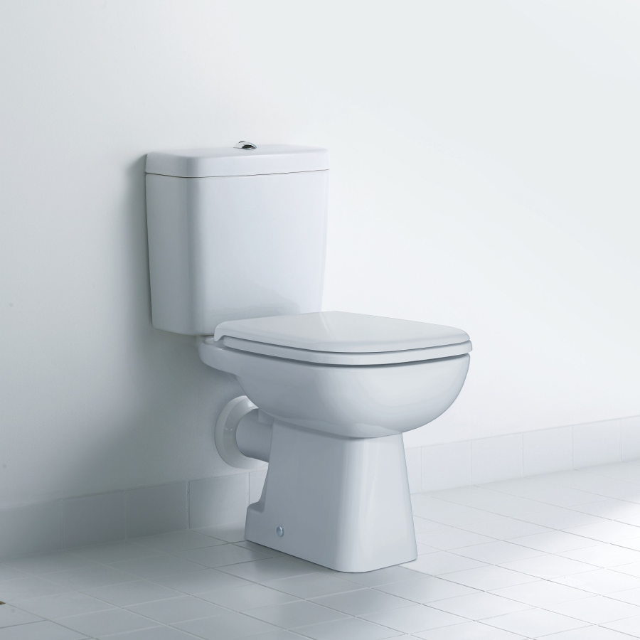 Бачок для унитаза Duravit D-Code, 385 х 170 мм, подключение снизу слева, цвет белый глянцевый - изображение 1