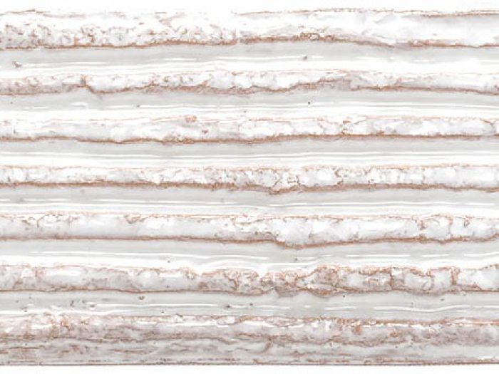 На изображении товар Mutina Керамическая плитка Chamotte Linea Bianco 7,5x21,3 от официального представителя в Москве