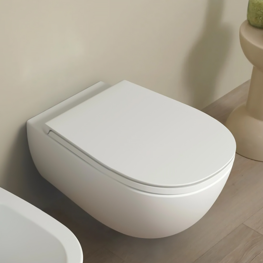 Унитаз Flaminia IO 2.0 подвесной, 550х380 мм, безободковый с системой goclean, цвет белый - изображение 2