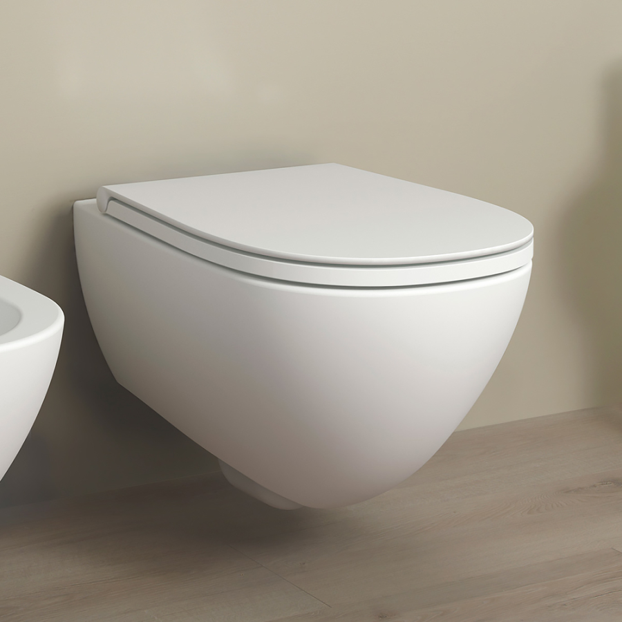 Унитаз Flaminia IO 2.0 подвесной, 550х380 мм, безободковый с системой goclean, цвет белый - изображение 3